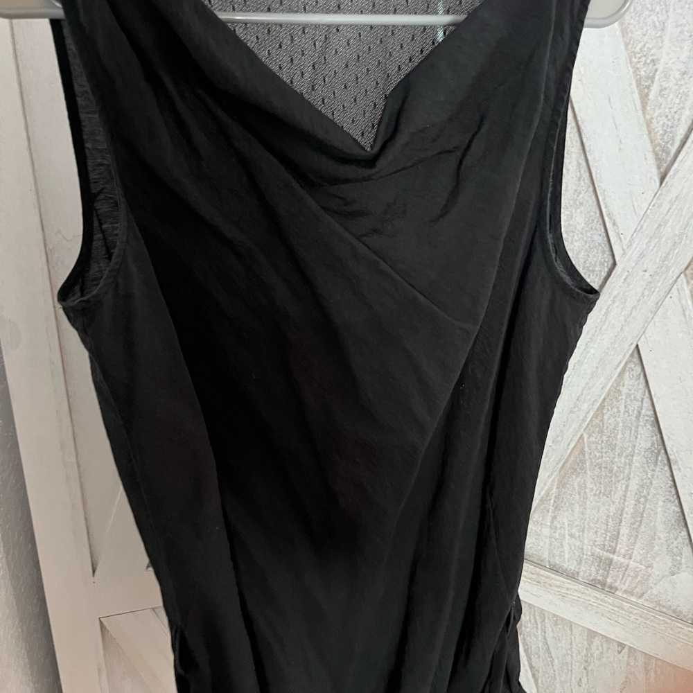 GAP Black Mesh Detail Top